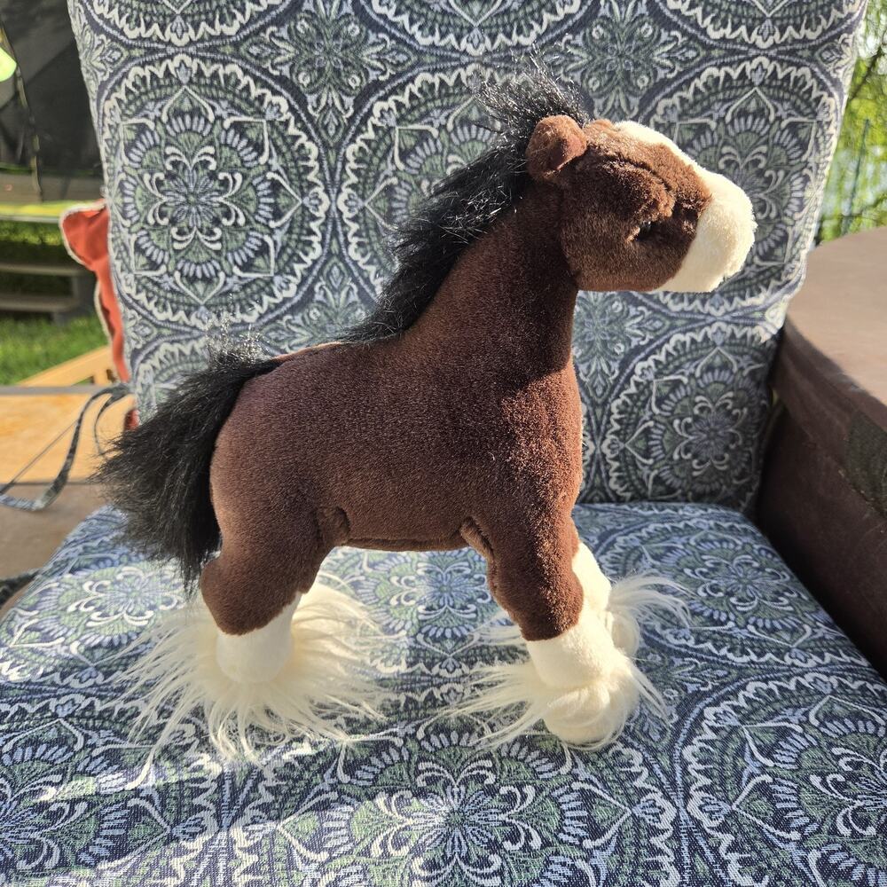 Gund Plush Clydesdale Horse Dale Budweiser 11" Tall Stuffed Animal